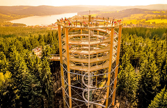 Školní výlet na Lipno - Vyšší Brod a Stezka korunami stromů